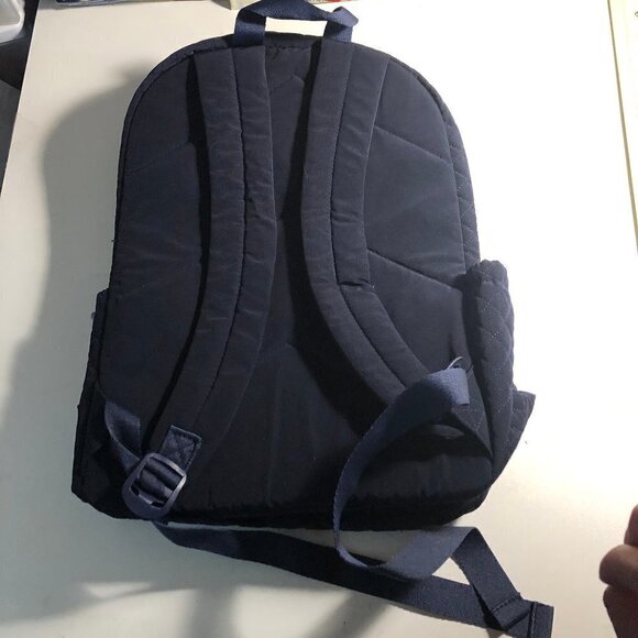 Vera Bradley Solid Black Quilted Backpack 11" x 16" #2337 - Picture 4 of 4